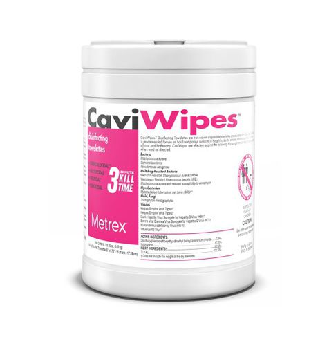 床・表面用ウェットティッシュ - CaviWipes™ - Metrex - 50枚入り / 160枚入り / 65枚入り