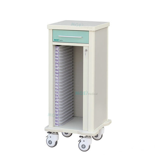 医療書類用台車 - MGE-CT325 - Medige International Industries - プラスチック製 / 引き出し付き / 移動式