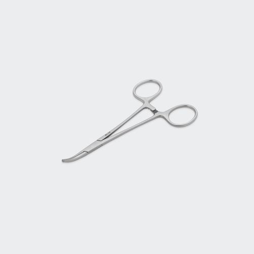動物鉗子 - PHHM125C - Blue Surgical Instruments - クランプ / ハルステッド / カーブ