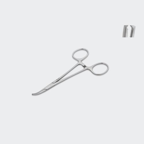 動物鉗子 - PHHM125CD - Blue Surgical Instruments - ハルステッド / カーブ
