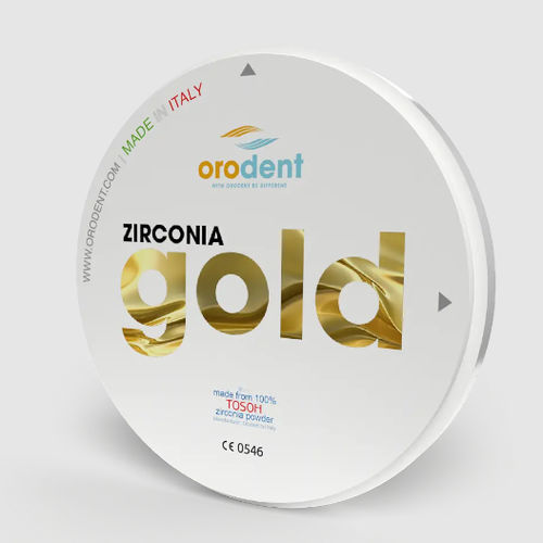 ジルコニア製歯科材料 - Gold  - Orodent srl - 歯科用ブリッジ用 / 歯冠用 / 歯の修復用