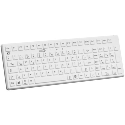インターナショナルレイアウト付き医療用キーボード - K1-MED - CURSOR CONTROLS - シリコンゴム製 / USB / 防水