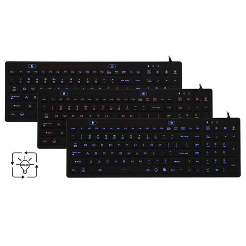 テンキー医療用キーボード - JH-IKB106CBL - Jinghong Industrial - シリコン / USB / 防水