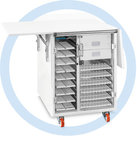実験用台車 - tomTROLLEY - LOGIBIOTECH SRL - 試料用 / 引き出し付き / 移動式