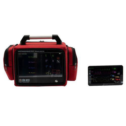 携帯型患者モニター - ST/164 - SIM-MOD - ベッドサイド用 / ECG / SpO2