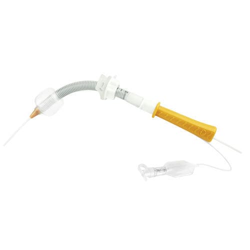 気管切開用カニューレ - PRIFLEX PercuTrach® - Primed Halberstadt Medizintechnik GmbH - 湾曲 / PVC