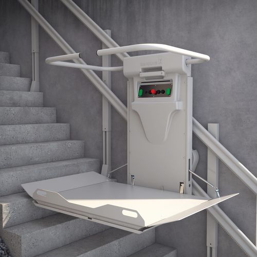 車椅子用昇降式プラットホーム - GRB 60 - BARDUVA - 階段取り付け式