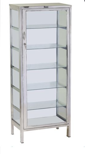 医療器具用キャビネット - AVI-125 - Avishkhar International - 棚付き / 扉付き / ステンレススチール製