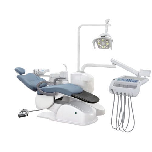 電動椅子付き歯科ユニット - LTMED-A6600 - LeadThink Medical Equipment Co.,Ltd. - フレキシブル ヘッドレスト付き / 衛生システム付き / デリバリーシステム付き