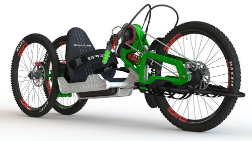 電気ハンドバイク - Quantum - Sport-On - 大人用 / 黒 / 緑