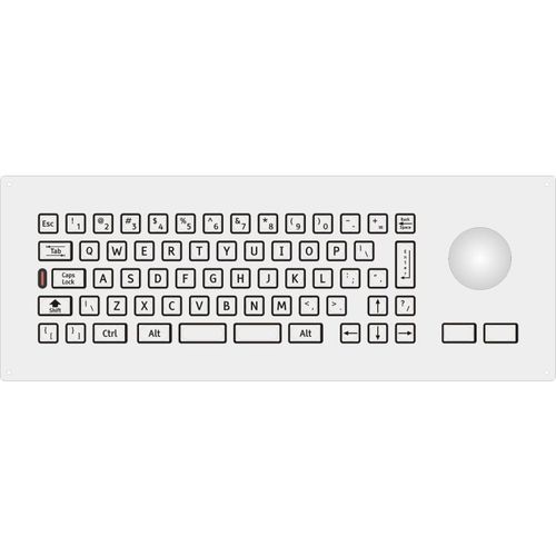 ポインティングデバイス付きキーボード - 2212-35232 - STORM INTERFACE - テンキー / ステンレス製 / 金属製