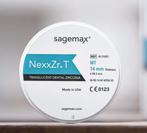 ジルコニウム製歯科材料 - NexxZr T - Sagemax - 歯科用ブリッジ用 / 製粉 / 半透明