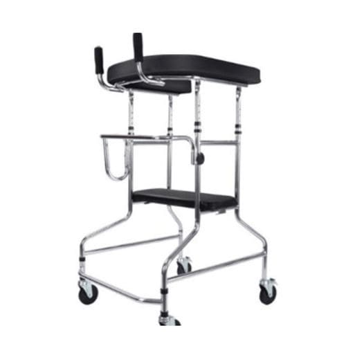 4輪歩行器 - Tianjin Kangli Medical Instrument - 高さ調節可能な / 座席付き