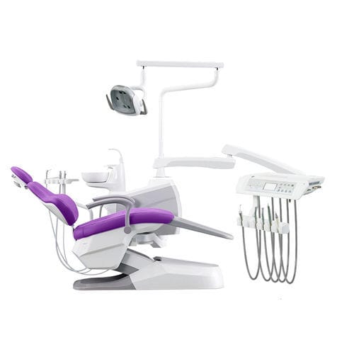 電動椅子付き歯科ユニット - A5 - FOSHAN ESAY MEDICAL TECHNOLOGY CO.,LTD - フレキシブル ヘッドレスト付き / 衛生システム付き / サイドデリバリーシステム付き