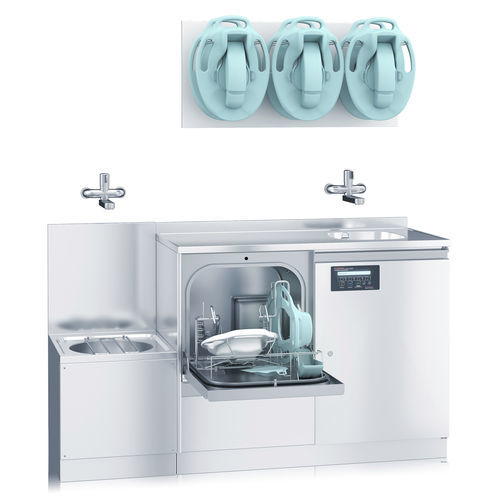 コンパクト便器洗浄機 - Multiclean Serie: Untertisch - KODRA GmbH & Co. KG - 自動 / ステンレススチール製 / HPL