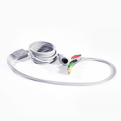 モニタリング用ECGケーブル - Reusable One Piece ECG Fixed Cable - Conrui Medical, Inc. - 5芯 / 3芯