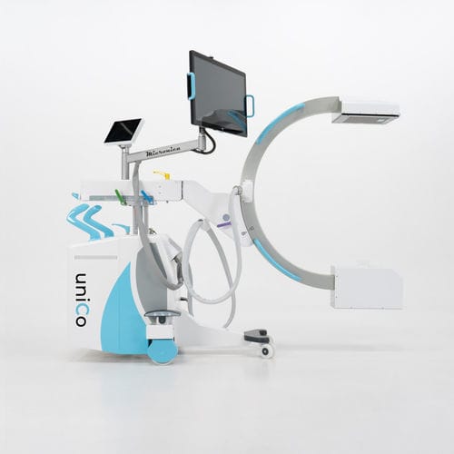 モバイルCアーム - uniCo - Micronica - フラットパネルディテクター / ビデオモニター搭載