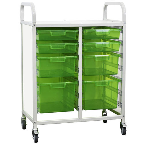 医療用台車 - HI-MK8-2S-71 - Handle-iT - 病院用 / 貯蔵 / トレー付き