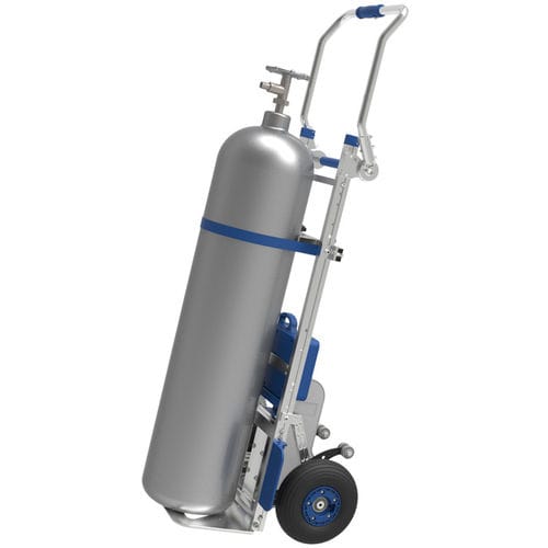 病院用台車 - HI-XS2-200G-GB-PU - Handle-iT - ガスボンベ用 / 輸送用 / シリンダー1つ用