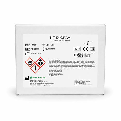 染色液試薬キット - IC400 - Pro-Eko Srl - 微生物学用 / 細菌