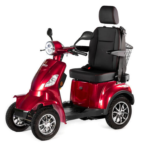 電動体が不自由な方用スクーター - FAS-CAP-LI-RED - Veleco - 4輪 / かご付き