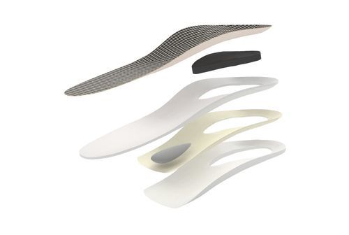 踵用パッド付き整形インソール - WSN P+P+FS (HEEL PAD) - KINGMED - 縦アーチパッド付き / 横アーチパッド / 足底パッド付き