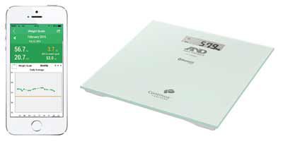 デジタル体重計 - UC-352BLE - A&D Company, Limited - コンパクト / ワイヤレス