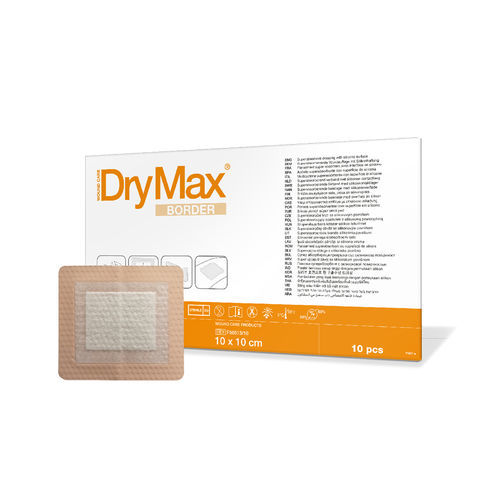 シリコン皮膚包帯 - DryMax Border - Absorbest - 無菌 / 通気性の良い / 防水