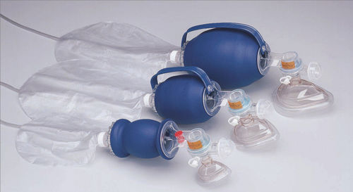 ゴム製手動吸入器 - L670 series - Allied Healthcare Products - PEEP（呼吸終末陽圧）バルブ付き / マスク付 / 使い捨て
