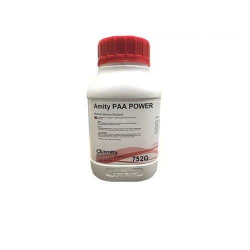 手術器具用消毒剤 - PAA POWER - Amity International - 内視鏡用 / 粉末 / 750mL