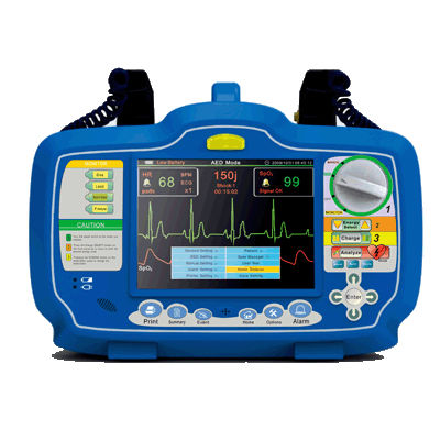 半自動体外式除細動器 - DM7000 - Beijing M&B Electronic Instruments   - モニター付き