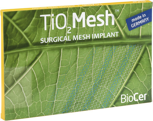 鼠径部ヘルニア用人工器官 - TiO2Mesh™ / TiO2Mesh™ light - BioCer - 切開性