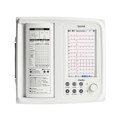 休息用心電計 - Cardio7e - Bionet   - 12チャンネル / デジタル式 / 印刷機能付き