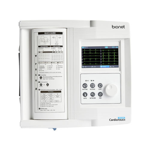 休息用心電計 - CardioTOUCH 3000 - Bionet   - 12チャンネル / デジタル式 / 印刷機能付き