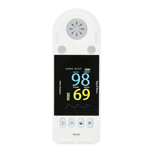 ベッドサイド用パルスオキシメータ - Oxy9Wave - Bionet   - 医療用 / バッテリー式 / USB
