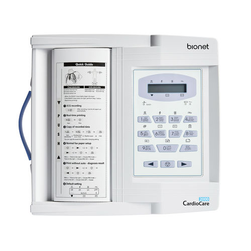 休息用心電計 - CardioCare 2000 - Bionet   - 12チャンネル / デジタル式 / 印刷機能付き