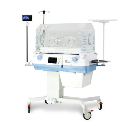 キャスター付き保育器 - BT-500 - BISTOS   - トレンデレンブルグ体位 / はかり付き / 窓4個付き