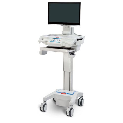 医療用コンピューターワークステーション - CareLink Nurse - Capsa Healthcare - ラップトップ用 / 高さ調整可能 / ポータブル