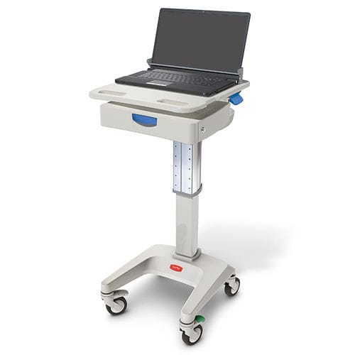 付属品コンピュータ用台車 - LX5  - Capsa Healthcare - 高さ調節可能な / 引き出し付き / セキュリティ
