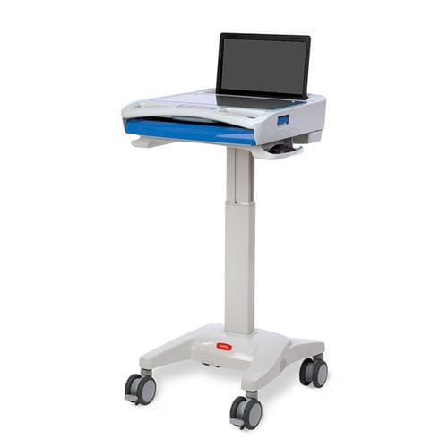医療用コンピューターワークステーション - M40 - Capsa Healthcare - ラップトップ用 / 高さ調整可能 / ポータブル