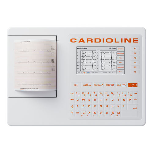 休息用心電計 - ECG100S - Cardioline - 12チャンネル / デジタル式 / 印刷機能付き