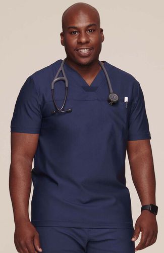男性用医療用チュニック - CK885 - Cherokee Uniforms - XXL / XXXL / 灰色
