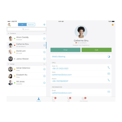 共有iOS アプリケーション - Jabber® - Cisco Systems  - コミュニケーション用 / 通信エキスパート / iOS