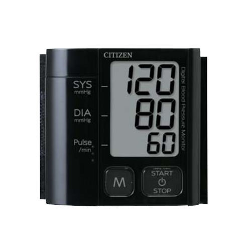 自動電子血圧計 - CH-657（BLACK) - Citizen Systems Japan  - オシロメトリック式 / 手首用 / 組み込みコカフ付