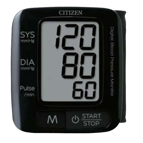 自動電子血圧計 - CH-650（BLACK） - Citizen Systems Japan  - オシロメトリック式 / 手首用 / 組み込みコカフ付