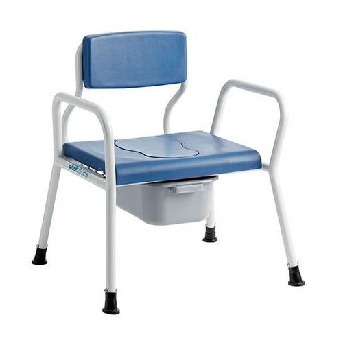 肘掛け付きシャワー用チェア - 0142-0 series - Cobi Rehab - カットアウトシ－ト付き / バケツ付き / 背もたれ付き