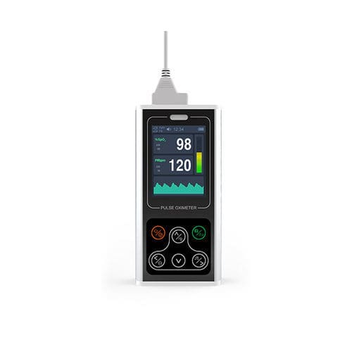 手持ち型パルスオキシメータ - CMS60D1 - Contec Medical Systems - 医療用 / バッテリー式 / 分離型センサ付き