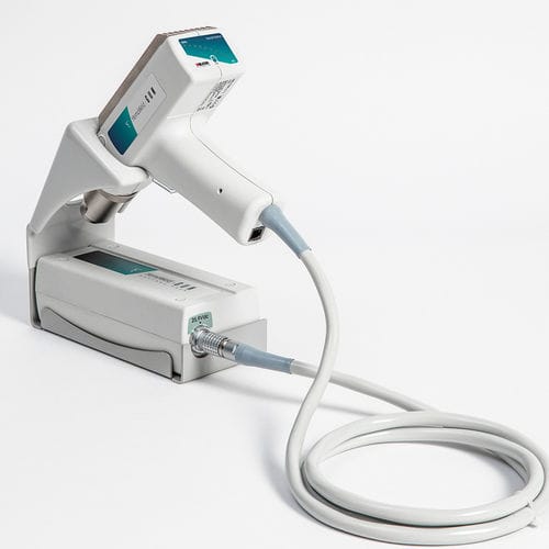 自動熱シーラー - HemoWeld Gun™ - Delcon  - 血液用バッグチューブ用 / 卓上 / 電池式