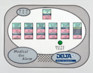ゾーン警報システム - HTM 2022/02-01 - DELTA P  - 医療ガス用