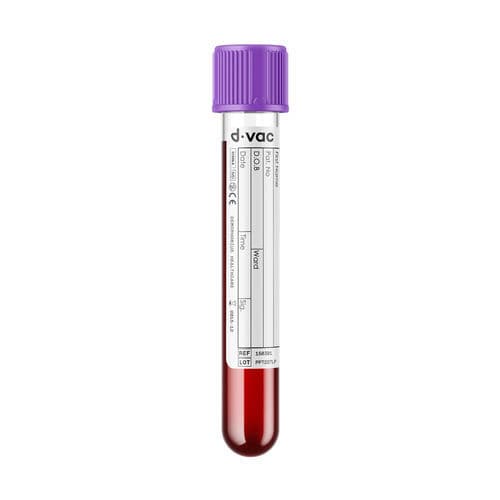 研究所用採取チューブ - PED - GED - Demophorius Healthcare - 円筒形 / 血液 / プラスチック製